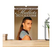 Calendario 2025 delle più grandi multe del mondo - Calendario mensile con immagini di triglie da parrucchiere, divertente e originale calendario da parete, ideale per le amanti delle acconciature unni