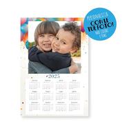 Calendario 2025 fotografico da parete personalizzato con foto 33x48 cm. - Ideali per famiglie, amici e regalo Natale, temi vari, foto fidanzati 12 mesi (PARTY)