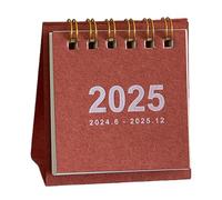 Calendario 2025 in miniatura migliora il calendario della decorazione dello spazio di lavoro per la decorazione della scrivania, organizzazione annuale del tempo dei comodini, tavolo
