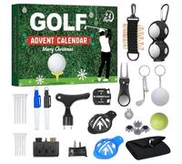 Calendario 2025 per adulti e bambini, 24 giorni di Natale AdventCalendars con da golf, tra cui palline da golf, per uomini, donne, marito, papà, fidanzato, golfista adolescente