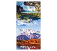 Calendario 2026 12 , Calendario Mensile Parchi Nazionali 2026, Pianificatore Mensile Con A Righe Di Janv. A dic. Per Pianificare E Organizzare L'Ufficio A