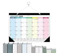 Calendario 2026-2027, calendario murale mensile, organizzatore di grandi date, layout di facile lettura, pagine spesse non blette, 43x21x11cm per la scuola di casa hotel aziendale