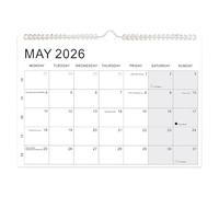 Calendario 2026-2027 Mensile - Planner Personale per la Gestione del con Rigati Grandi,Calendario 18 Gennaio 2026 - Giugno 2027 | per Casa, Uffici, Aula, Sala