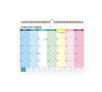 Calendario 2026-2027 Planner Per Montaggio A Parete In Carta 18 Mesi Da Gennaio 2026 A Giugno 2027 Carta La Scuola E L'home Office