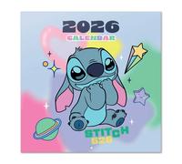 Calendario 2026 30x30cm Moderno Multicolore Motivi Deadpool Stitch