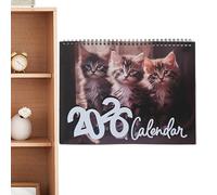Calendario 2026 a forma di gatto, planner da parete da scrivania, organizer per decorazione, programma mensile di gatti, simpatico display a forma di gatto, calendario per cucina, camera da