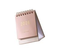 Calendario 2026 a spirali compatte, design minimalista, resistente agli strappi, rilegatura a spirale, perfetta per disordinare, libera l ' organizzazione della scrivania, calendario da scrivania
