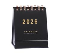 Calendario 2026 a spirali compatte, design minimalista, resistente agli strappi, rilegatura a spirale, perfetta per disordinare, libera l ' organizzazione della scrivania, calendario da scrivania