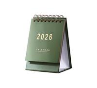 Calendario 2026 a spirali compatte, design minimalista, resistente agli strappi, rilegatura a spirale, perfetta per disordinare, libera l ' organizzazione della scrivania, calendario da scrivania