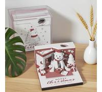 Calendario 2026 | Calendario da ufficio 3D Orso di Natale 2026 - Accessorio per ufficio Blocco note Decorazione Casa,Studente Famiglia Casa Scuola e Insegnante