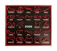 Calendario 2026 con date del concorso Motorsport 3D, con supporto DIsplay per il monitoraggio delle date, equazione, arte singola da parete