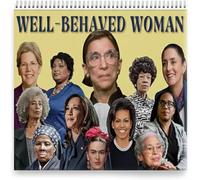 Calendario 2026 con donne ben educate, 27,9 x 21,6 cm, calendario da parete femminista per celebrare i diritti delle donne e l'empowerment, 2026 empowerment femminista C-alendar (B-35,5 x 29,2 cm)