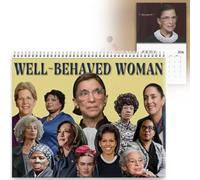 Calendario 2026 con donne ben educate, calendario femminista 2026, 27,9 x 21,6 cm, calendario da parete per l'empowerment femminista, per celebrare i diritti delle donne e l'empowerment, regalo