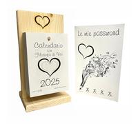 Calendario 2026 con Filosofie di vita con OMAGGIO il diario ' le mie password' - Base in legno con Calendario - Ogni giorno una perla di saggezza - 1