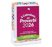 Calendario 2026 con Proverbi e Detti Popolari | Con Supporto MANDALA, da Tavolo | 365 Consigli di Vita | Pensiero filosofico | Idea Regalo geniale | EcoSostenibile in Scatola Regalo