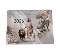 Calendario 2026 con storie bibliche con pagina strappabile 2026, planner mensile da parete per pianificazione giornaliera, 20,9 x 29,9 cm, planner mensile