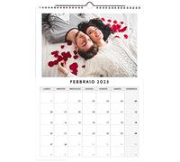 Calendario 2026 da muro con le vostre foto. Idea regalo Calendario fotografico A3 da muro 12 mesi + copertina. Foto stampate direttamente sul calendario. Carica qui le tue foto.
