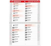 Calendario 2026 da Muro tipo Olandese | In Carta Ecosostenibile NON Patinata - Ideale per segnare Appuntamenti ed Impegni | Dimensioni 30x42 | Calendario Positivo
