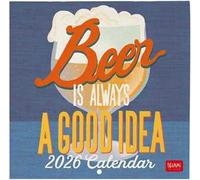 Calendario 2026 da Parete - Beer - 18 x 18 cm