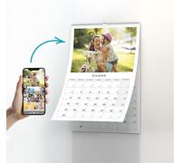 Calendario 2026 da parete fotografico personalizzato. Calendario fotografico A3 da muro 12 mesi + copertina. Foto stampate direttamente sul calendario. Carica qui le tue foto.