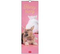Legami Calendario da Parete Honey Bunny 2026 – 12 mesi, planner, 6 lingue, spazio note, 16x49 cm