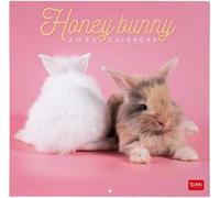 Legami - Calendario da Parete 2026, Honey Bunny, Calendario da Muro Grande, 12 Mesi e Planner Annuale, in 6 Lingue, Spazio per Note, Segni Zodiacali, Festività Internazionali, 30 x 29 cm