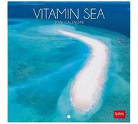 Legami - Calendario da Parete 2026, Vitamin Sea, Calendario da Muro Piccolo, 12 Mesi e Planner Annuale, in 6 Lingue, Spazio per Note, Segni Zodiacali, Festività Internazionali, 18 x 18 cm