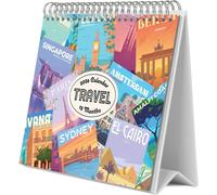 : Calendario 2026 Da Scrivania Viaggio | Calendario Da Tavolo 2026, Planner 2026