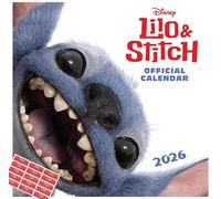 Calendario 2026 del film Disney Lilo e Stitch, da parete, quadrato, con adesivi inclusi