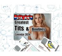 Calendario 2026 divertente regalo maleducato ma non davvero maleducato per lui o Babbo Natale segreto. Molti dei giorni dispari segnati non solo festività