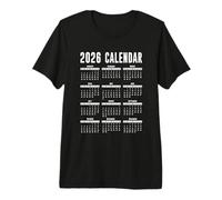 Calendario 2026 Maglia 26 Calendario 2026 Maglietta Premium
