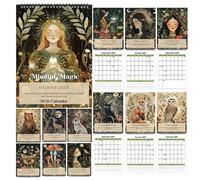 Calendario 2026 “Mindful Magic” - Calendario Mensile con Illustrazioni Fantasy e Frasi Ispiratrici, Planner per Organizzare l’Anno, Design Artistico Decorativo, Idea Regalo Donna e Amanti dell’Arte