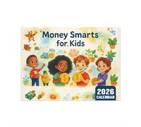 Calendario 2026 Money Smarts for Kids, divertente calendario da parete per la gestione dei soldi, pianificazione mensile e motivazione, aiutare i bambini a imparare la gestione del denaro in anticipo
