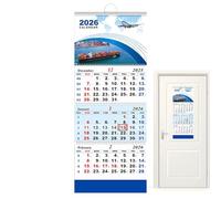Calendario 2026, organizer per 3 per la casa, calendario mensile da appendere, per l'uso in casa, studio, soggiorno, camera da e studio d'arte