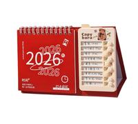Calendario 2026 per disciplina automatica, calendario da scrivania con progresso degli obiettivi per persone impegnate, calendario di gestione del tempo
