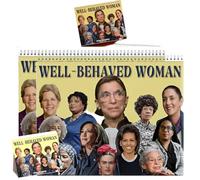 Calendario 2026 per Donne Ben Educate, Calendario femminista 2026, Calendario per l'emancipazione delle Donne Ben Educate, Calendario da Parete femminista 11" x 8,5",A-2PCS