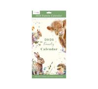 Calendario 2025 per la famiglia, grande agenda a spirale, visualizzazione mensile, 5 colonne per organizzare la tua famiglia, goditi ogni momento (design n. 2)