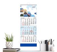Calendario 2026 - Pianificatore di visualizzazione di tre, organizer verticale, layout di stampa di grandi dimensioni, tracker di eventi familiari, organizzazione di casa e ufficio, accessorio p