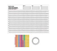 Calendario 2026 | Planner Grande di Carta Spessa - Calendario Poster Annuale 365 Giorni 2026 - Per Programmare Incontri Natale Capodanno Casa Ufficio Scuola Famiglia Studente Insegnante