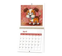 Calendario 2026, planner mensile settimanale giornaliero e organizer da parete con layout di 12 , calendario da parete con cani con utilizzo per appuntamenti, programma accademico, decorazione per