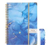 Calendario 2026 Quaderno A5 Puntinato giornaliera- Hardcover Spiral Journal con 71 Pagine, Carta Premium, Chiusura Elastica, Taccuino & Diario per Scuola, Ufficio, Disegno & Bullet Journal