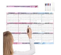 Calendario 2026 - Scrittura Liscia Cancellabile a Secco | Calendario Di Carta 2026 Articoli Scolastici,Per Pianificazione Casa Scuola Ufficio Soggiorno Camera Da Biblioteca