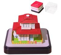 Calendario 2026 Time Piece, architettura 3D, con custodia in acrilico, blocco promemoria settimanale da 185 pagine, panoramico per registrare e ricordare, calendario 3D a strappo, per la casa dei