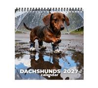 Calendario 2027 12 Pianificatori Mensili Spessi Per Programma Cani E | Calendario Da Parete Animali Per La Programmazione Organizzazione E Pianificazione Casa E Ufficio