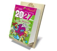 CALENDARIO 2027 biembi LUPO ALBERTO con supporto IN LEGNO silver