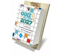 CALENDARIO 2027 biembi UN QUIZ TIRA L'ALTRO con supporto IN LEGNO per allenare l