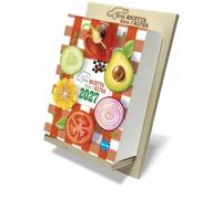 CALENDARIO 2027 biembi UNA RICETTA TIRA L'ALTRA con supporto IN LEGNO cucina