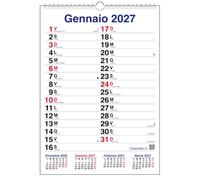 Calendario 2027 da muro mod. XL con più spazio per scrivere (ART, A4-21x30 CM - PICCOLO)