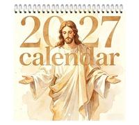Calendario 2027 da Parete Planner Religioso con Arte di Gesù 12