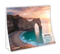 Calendario 2027 delle coste britanniche - A4 si apre su A3 - Calendario da | 12 panoramiche viste costiere - carta seta da 150 g/m² - festività britanniche - immagini panoramiche sul mare - regalo per